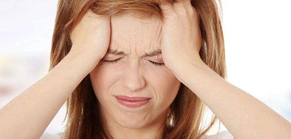 La migraine est une conséquence de l'ostéochondrose.